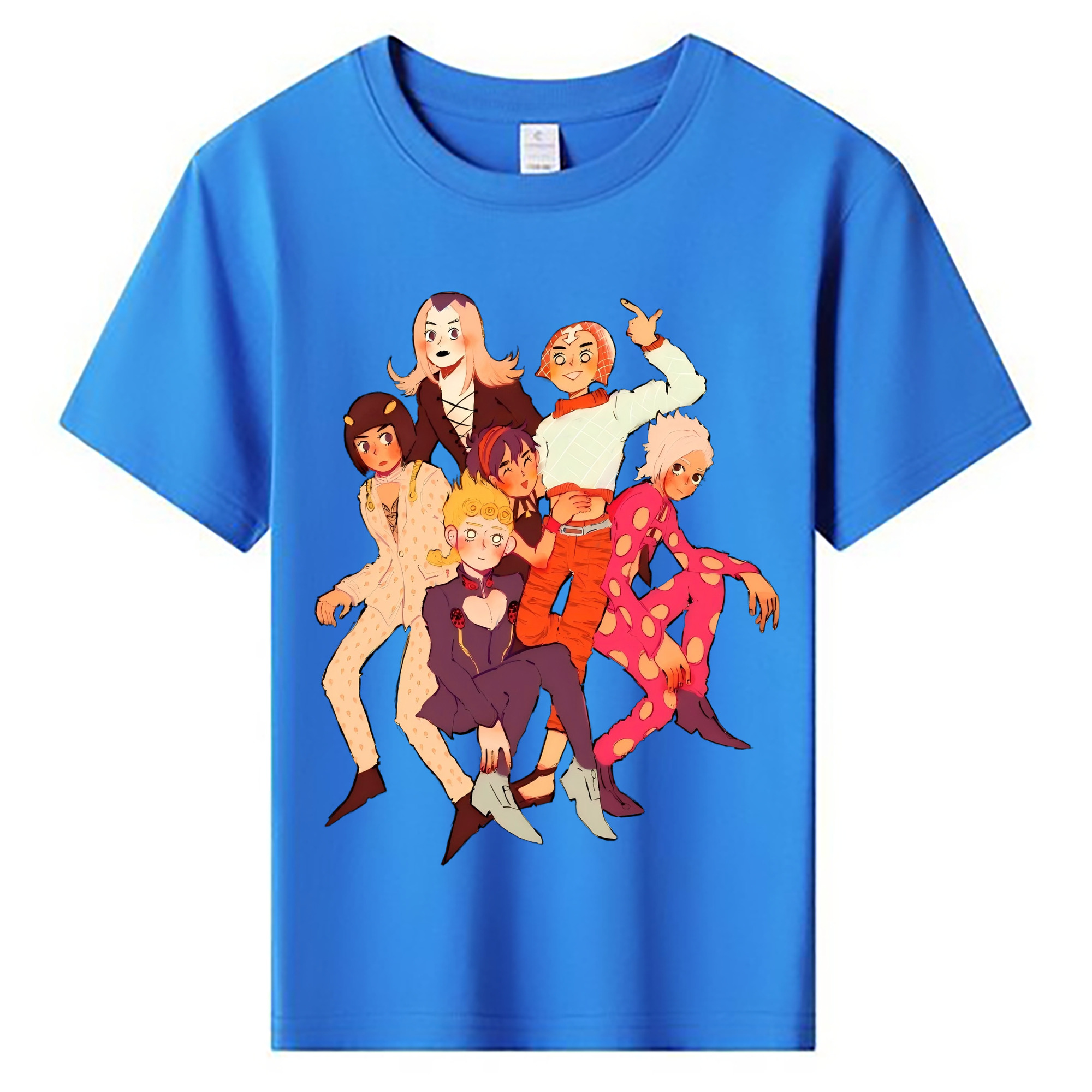 （画像用） ジョジョの奇妙な冒険 JoJo's Bizarre Adventure 綿100％キッズTシャツ（フロントプリント）